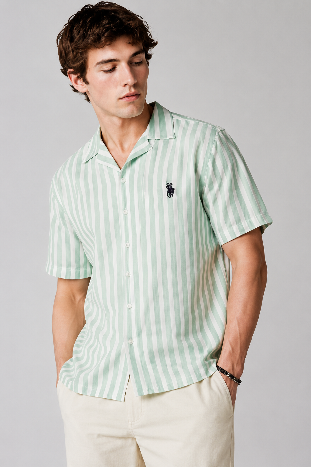 Men's Classic Vertical Stripe Shirt
